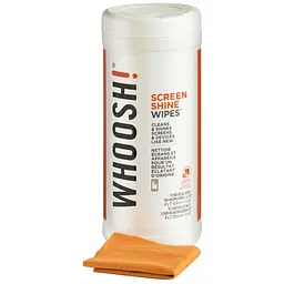 Набор для чистки Whoosh! 70 WIPES Салфетки для очистки экрана 70шт с микрофиброй 14см x14см BOX - миниатюра 2