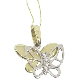 Золота підвіска Sova jewelry house з фіанітами. 3190243