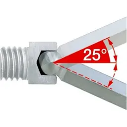 Ключ Wurth Г-подібний HEX з кулькою подовжений SW4 L138 mm Zebra (арт. 071540 04) - мініатюра 2