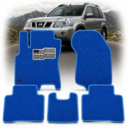 Килимки в салон EVA для Nissan X-Trail (Т-30) 2001-2007 з підп'ятником Сині 5 шт
