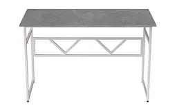 Стіл письмовий Раян Ferrum-decor 750x1400x700 Білий метал ДСП Бетон 16 мм (FRD-106502) - мініатюра 3