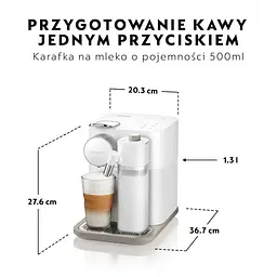 Капсульна кавоварка еспресо Delonghi Nespresso Gran Lattissima EN 640.W - мініатюра 3