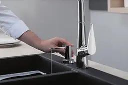 Дозатор кухонний Hansgrohe A51 500 ml врізний Stainless Steel Finish 40448800, Нержавіюча сталь - мініатюра 4