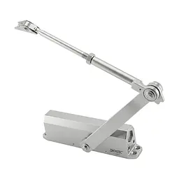 Дверний доводчик Dortec DT-516HA Silver з регульованим кутом фіксації дверей у відчиненому положенні (63-00047) - мініатюра 5