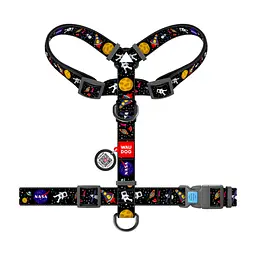 Шлея для собак WAUDOG Nylon з QR паспортом анатомічна H-подібна "NASA" S (5609) - мініатюра 2