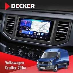 Штатна магнітола Volkswagen Crafter 2016+ Decker D10-006 4x64, 4G Decker (НФ-00009555)