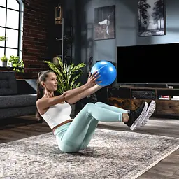 Фітбол Hop-Sport 25см блакитний - мініатюра 4