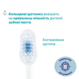 Дитяча зубна щітка Chicco на присосці, 3-6 років блакитна (8058664174737) (12083.11) - мініатюра 2
