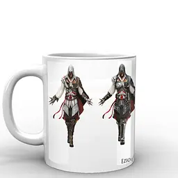 Кухоль GeekLand Assassins Creed головний герой AC.02.04 330 мл білий - мініатюра 2