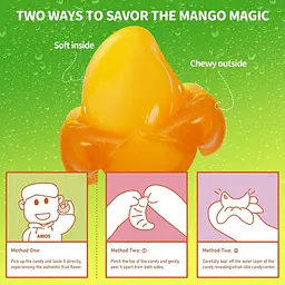 Жувальні цукерки Amos Peelerz Gummy Mango 85г - мініатюра 5