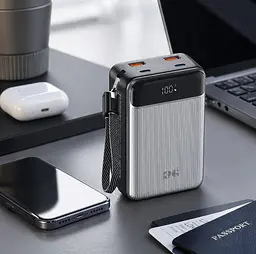 Повербанк Powerbank King Power PD65 Digital Display 30000mAh 65W зі швидким заряджанням для ноутбука, смартфона, планшета - мініатюра 3