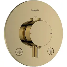 Термостат для душу Hansgrohe Ecostat Comfort S прихованого монтажу 2 function polished gold optic 33715990