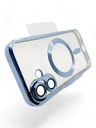 Чохол до мобільного телефона BeCover TPU Chrome Case (MagSafe) для Apple iPhone 16 Plus Sierra Blue (712077) - мініатюра 4
