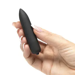 Міні-вібратор Lovetoy X-Basic 9 см 10 режимів вібрації чорний - мініатюра 2