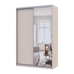 Шафа купе Doros Сіті Лайт Кашемір 1 ДСП / 1 дзеркало 150х60х225 (80736353)