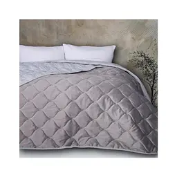 Покривало MirSon №5051 Velor charm Light gray 180х210 см (2200008376840)