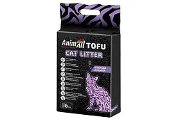 Соєвий наповнювач для котячого туалету AnimAll Tofu - лаванда 2,6 кг/6 літрів