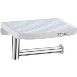 Паперотримач з полицею Zerix A8103 ZX2819 Хром