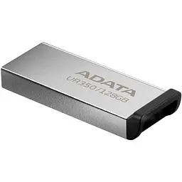 Юсб флешнакопичувач металевий A-DATA UR 350 128Gb USB 3.2 сріблясто чорний