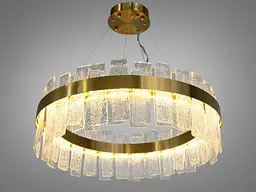 Люстра стельова LED Diasha 817/600BR 140W, бронзова, для зали та інтер'єрів 0-20 м² - мініатюра 3