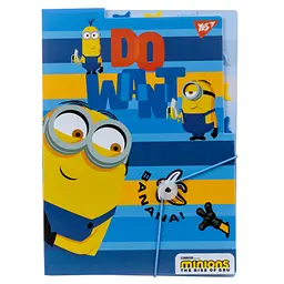 Папка YES А4 c 3 роздільниками на резинці Minions (492100)