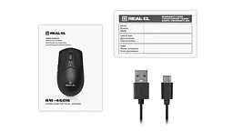 Миша бездротова REAL-EL RM-460W Чорний - мініатюра 9