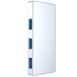 USB-адаптер Vokamo HT3, 4 в 1 HUB з вбудованим шнуром Type-C - мініатюра 2