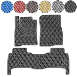 Килимки у салон для Lexus LХ 570 2007-2012 Екошкіра с подпятником 5 шт (Rombus)