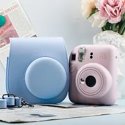 Чохол для фотоапарата Fujifilm Instax Mini 12/11 з кишенькою Блакитний - мініатюра 5