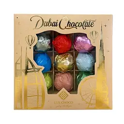 Цукерки Дубайські Dubai Chocolate Assorted Box Lux Choco Brown (9 смаків) 340 г