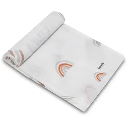 Багаторазова пелюшка Lionelo Bamboo Set Rainbow, 70х70 см, 3 шт., сіра/біла/пудрова (LO-RAINBOW BAMBOO BOX MULTICOLOR) - мініатюра 5