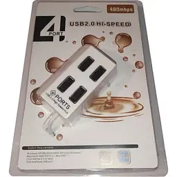Концентратор Atcom USB TD4004 4port white (10724) - мініатюра 2