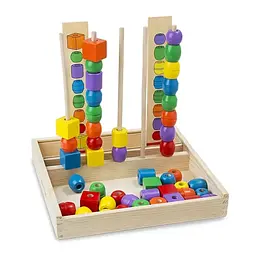 Розвиваючий набір дерев'яних намистин Melissa & Doug Послідовність і відповідність (MD570) - мініатюра 2