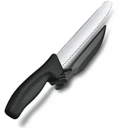 Кухонний ніж Victorinox SwissClassic DUX 21 см Serrated Black (6.8663.21) - мініатюра 2