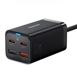 Блок зарядний пристрій Baseus GaN3 Pro Desktop Fast Charger 4 порти 65 W (CCGP040101) - мініатюра 6