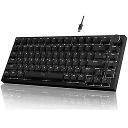 Ігрова механічна клавіатура Ajazz Ak820 / Дротове підключення / Red Switch / Black - мініатюра 2