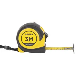 Рулетка обгумована Compact двостороннє полотно/зачіп 3м×16мм SIGMA (3814611) - мініатюра 2