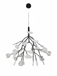 Люстра стельова Levistella 918LP272-27 BK+CL, G4, 27 плафонів, чорний+прозорий, сучасний стиль