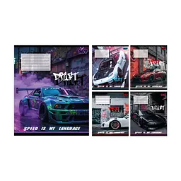 Зошит Yes Drift А5 24 аркуша лінія (768885), в асортименті