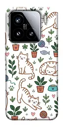 TPU чохол Demsky Cats pattern для Xiaomi 15