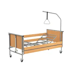 Кровать реабилитационная RehaBed Taurus 2 стандарт металлическая SIL бук (Nursing care bed TAURUS 2-2604)