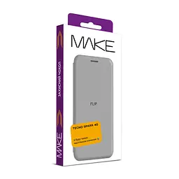 Чохол-книжка MAKE Tecno Spark 40 Flip Titanium Grey - мініатюра 2