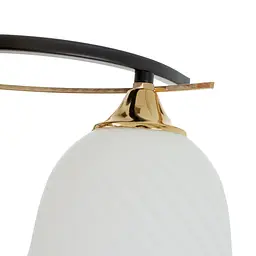 Люстра стельова Brille в коридор E27 60W BK (LK-710S/2) - мініатюра 2