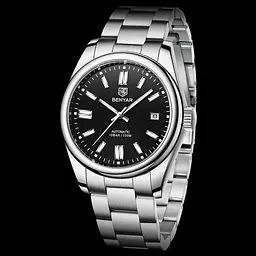 Наручний годинник Benyar Automatic 10 BAR Сріблястий (2783) - мініатюра 2