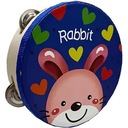 Дерев'яна іграшка Bambi Бубен "Зайчик" MD 0367-54 діаметр 15 см