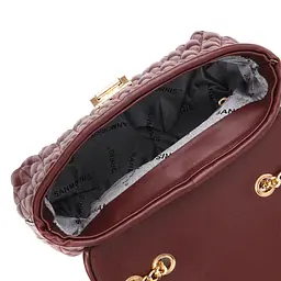 Модна жіноча сумка Vintage 18712 коричнева - мініатюра 4