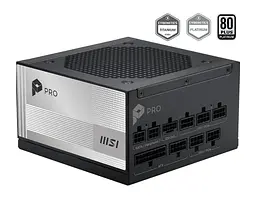 Блок живлення MSI PRO 850W PCIE5 80+ Platinum (PRO A850PL PCIE5) Black - мініатюра 2