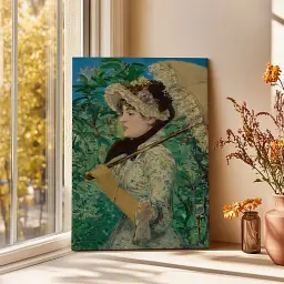 Інтер'єрна картина Весна, Едуар Мане, Édouard Manet, Jeanne, Spring, інтер'єрний декор, 87×60 см (id6667)