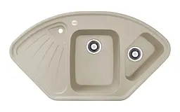 Кухонна мийка Adamant CONSENSUS Avena 1045x575x190 мм, кутова з крилом 104,5 см
