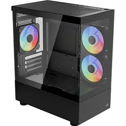 Корпус AeroCool Viewport Mini-G-BK-v2 (ACCM-ES09133.11) Чорний без БЖ